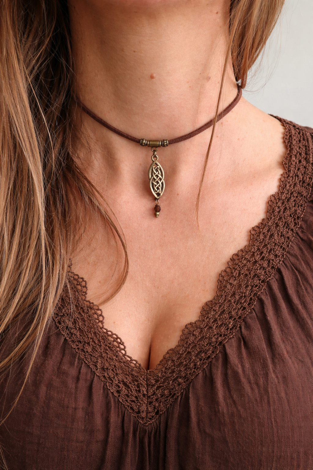 🤎 CHOKER Z AGATEM – RÓWNOWAGA I SPOKÓJ | BOHO TALIZMAN