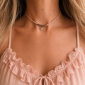 Choker z Kwarcem Różowym – Delikatny Naszyjnik Miłości | Agnes Arte