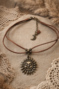 ✨ Choker „Solarna Intuicja”  Talizman światła i wewnętrznej mądrości.
