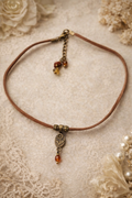 🌿 Choker „Ciepło Serca” z mini karneolem