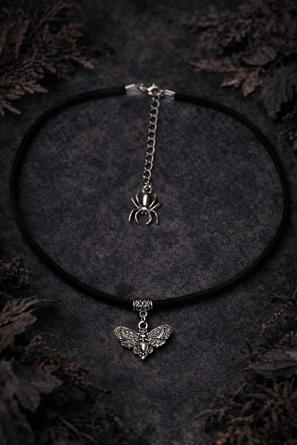 🖤 Choker Gothic z Motylem 🖤