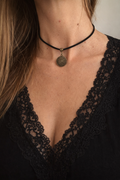 ✨ Choker boho z antycznym medalionem ✨