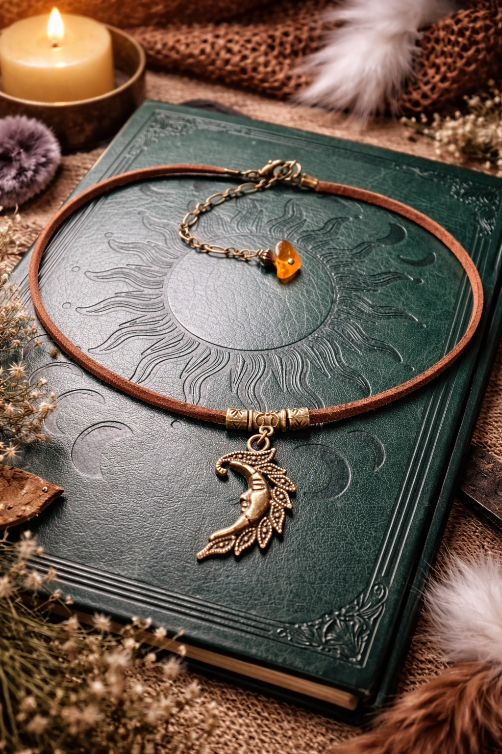 ✨ Choker Księżyc – intuicja, kobieca energia i magia nocy ✨