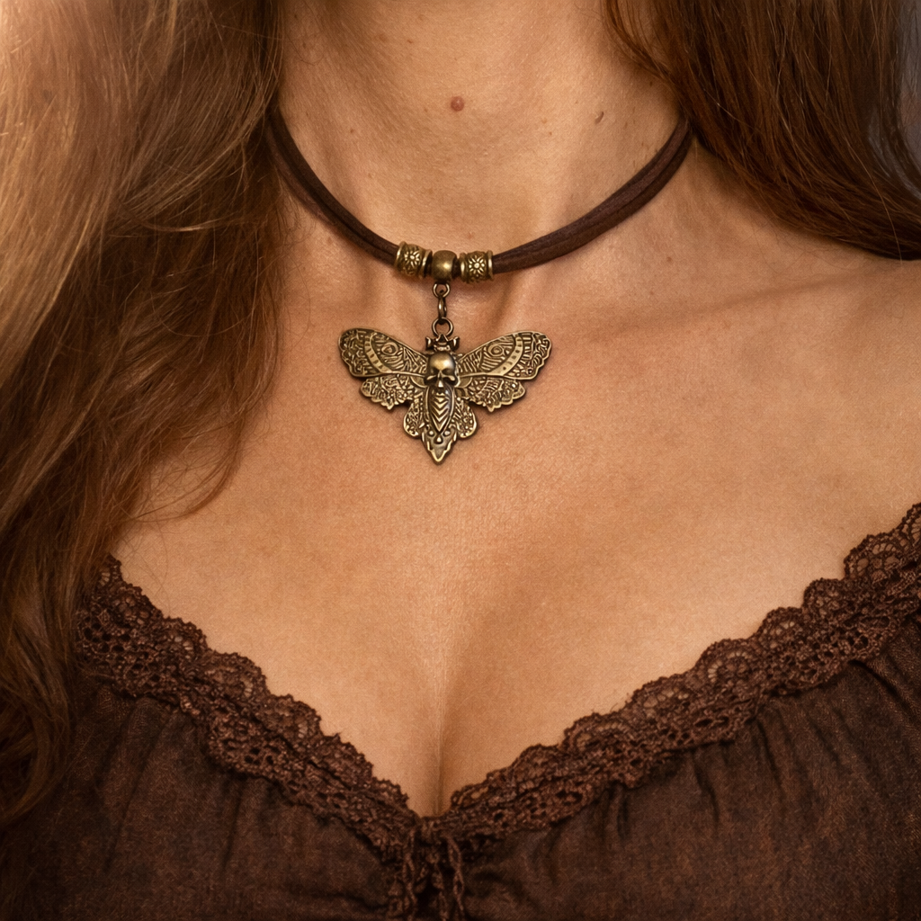 Choker „Mystic Moth” – talizman przemiany