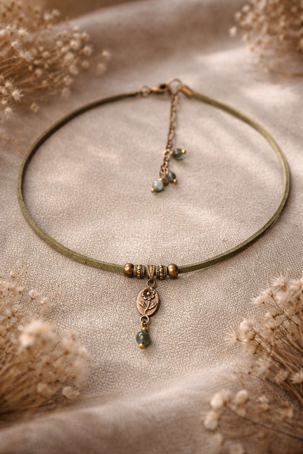 Choker z zielonym awenturynem – talizman harmonii i nowych początków 💚