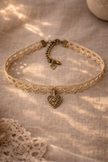 ✨ Choker Koronkowe Serce – styl boho vintage ✨