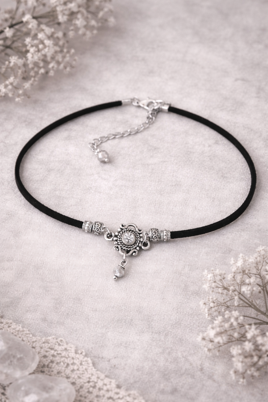 ✨ Vintage choker z cyrkoniami ✨
