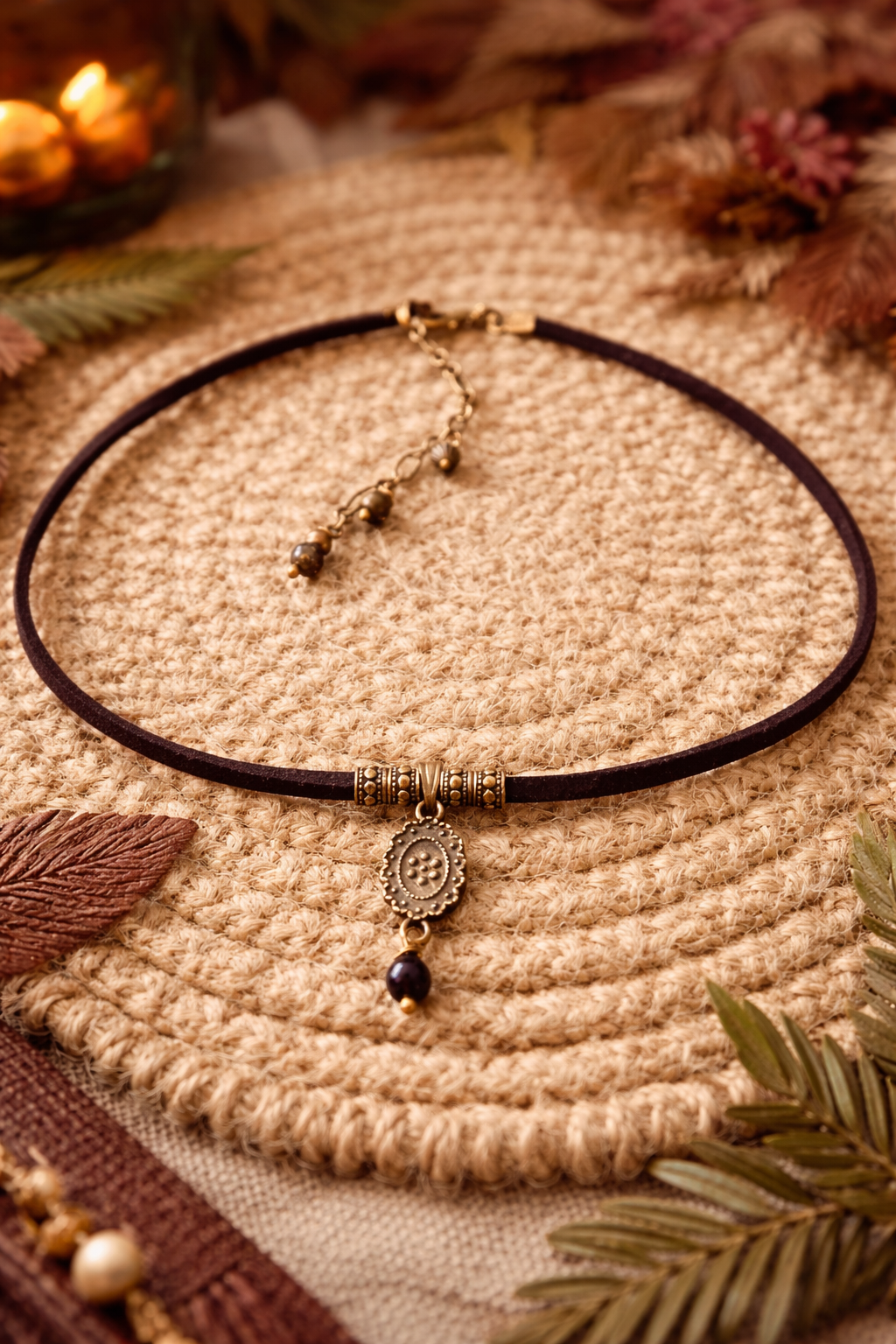 Choker z czarnym turmalinem – subtelna moc natury 🖤