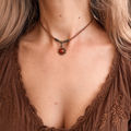 Pomarańczowy Agat Choker Boho – słoneczny talizman energii | Agnes Arte ☀️🧡