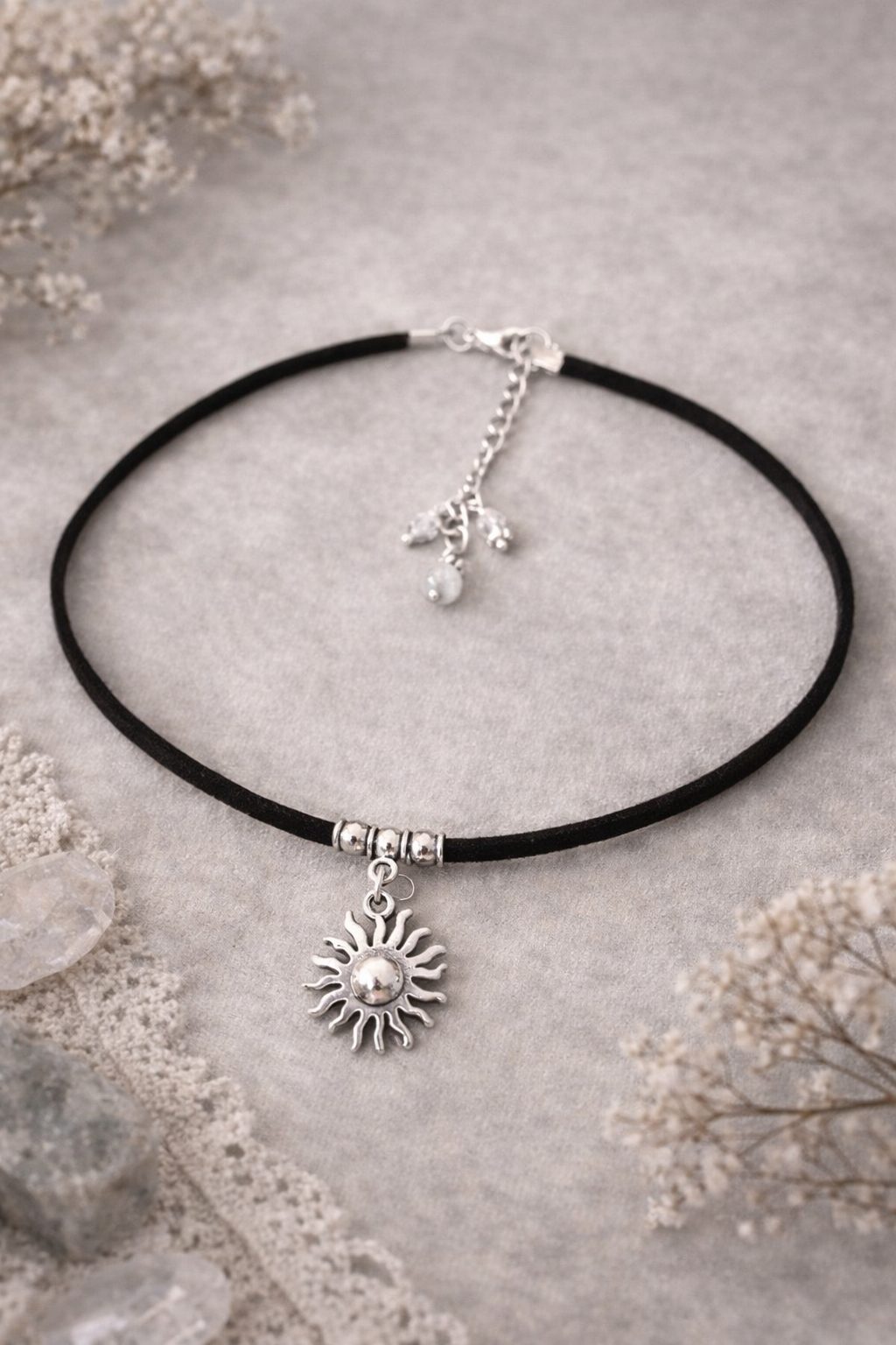 ☀️ Choker – mały talizman ze słońcem ☀️