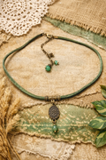 Choker z zielonym awenturynem – talizman harmonii