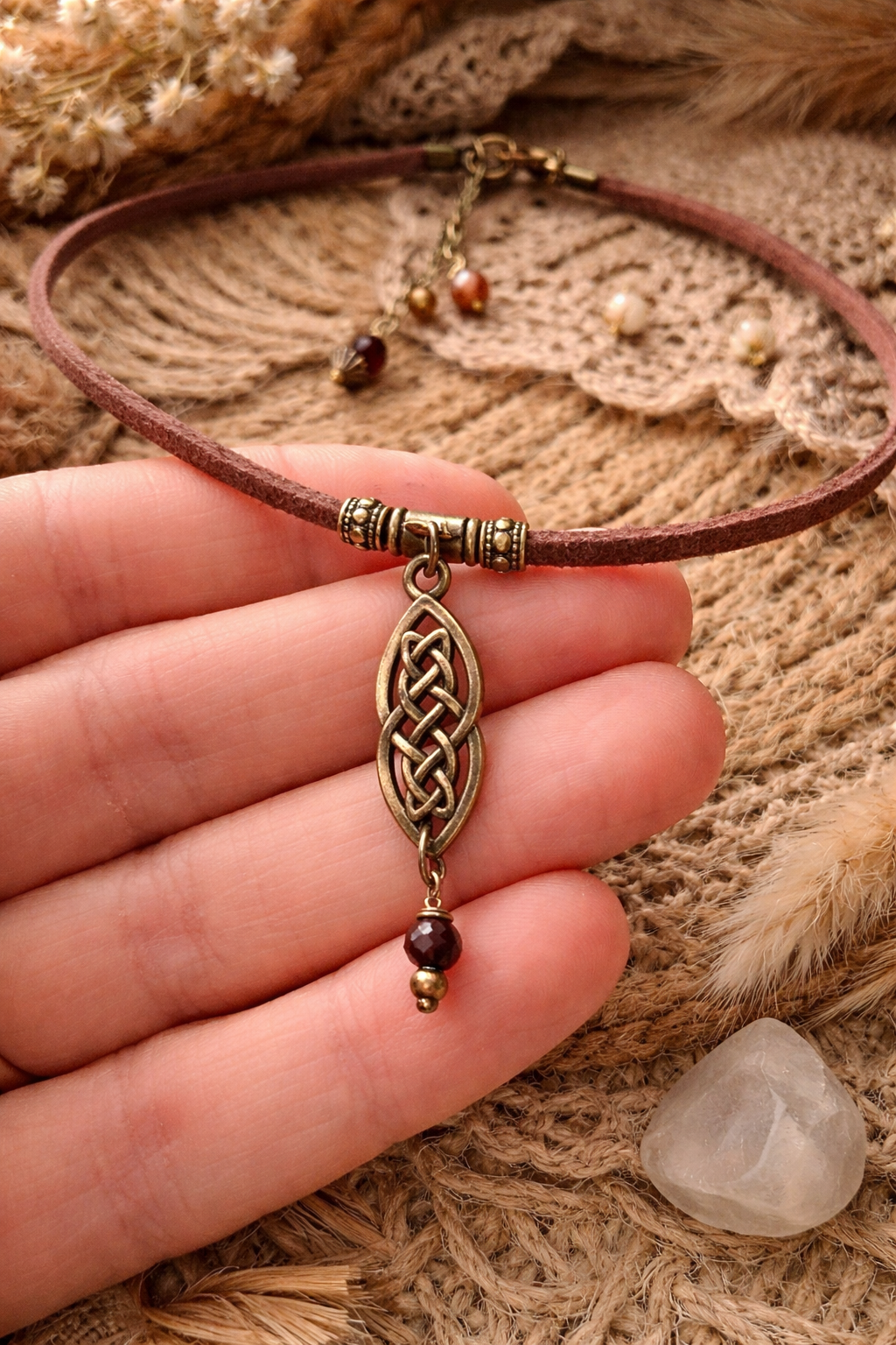 🤎 CHOKER Z AGATEM – RÓWNOWAGA I SPOKÓJ | BOHO TALIZMAN
