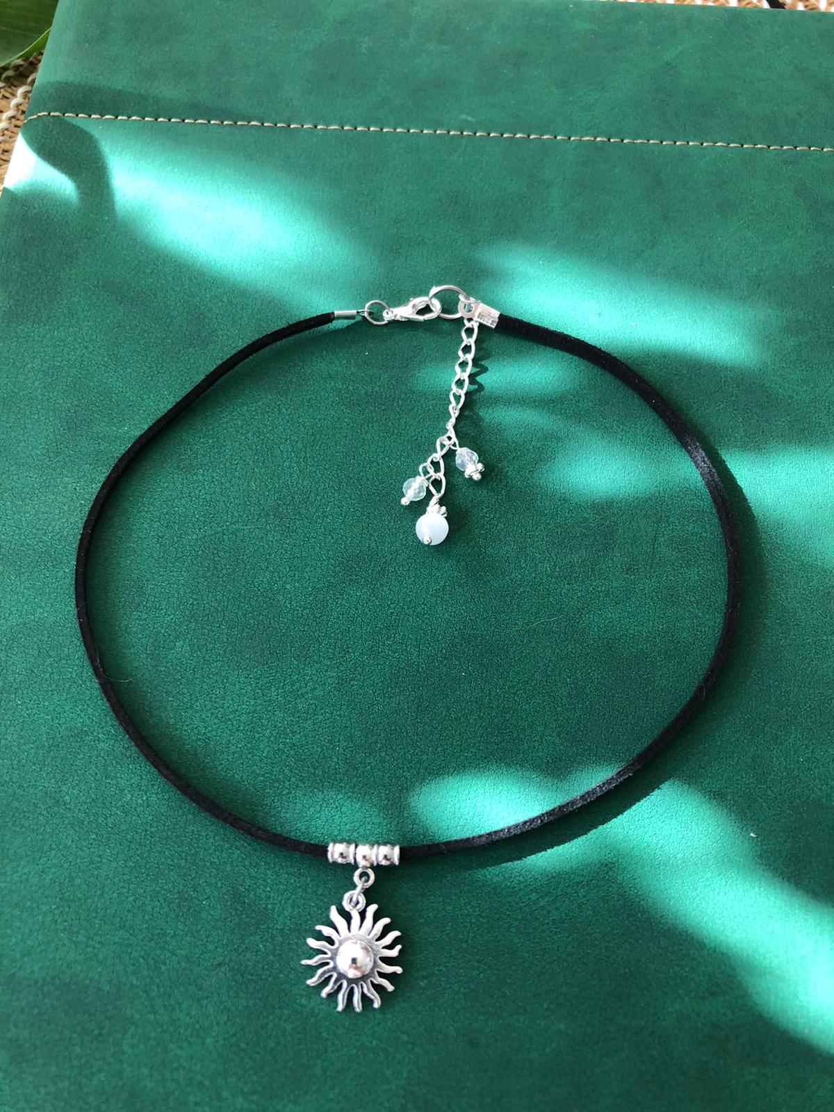 ☀️ Choker – mały talizman ze słońcem ☀️
