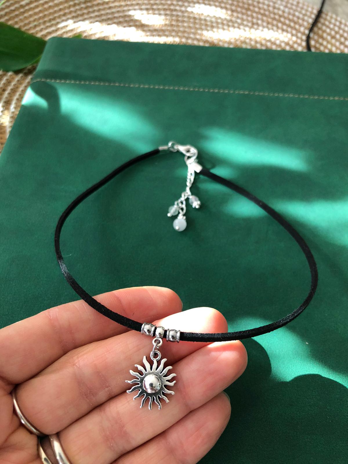 ☀️ Choker – mały talizman ze słońcem ☀️