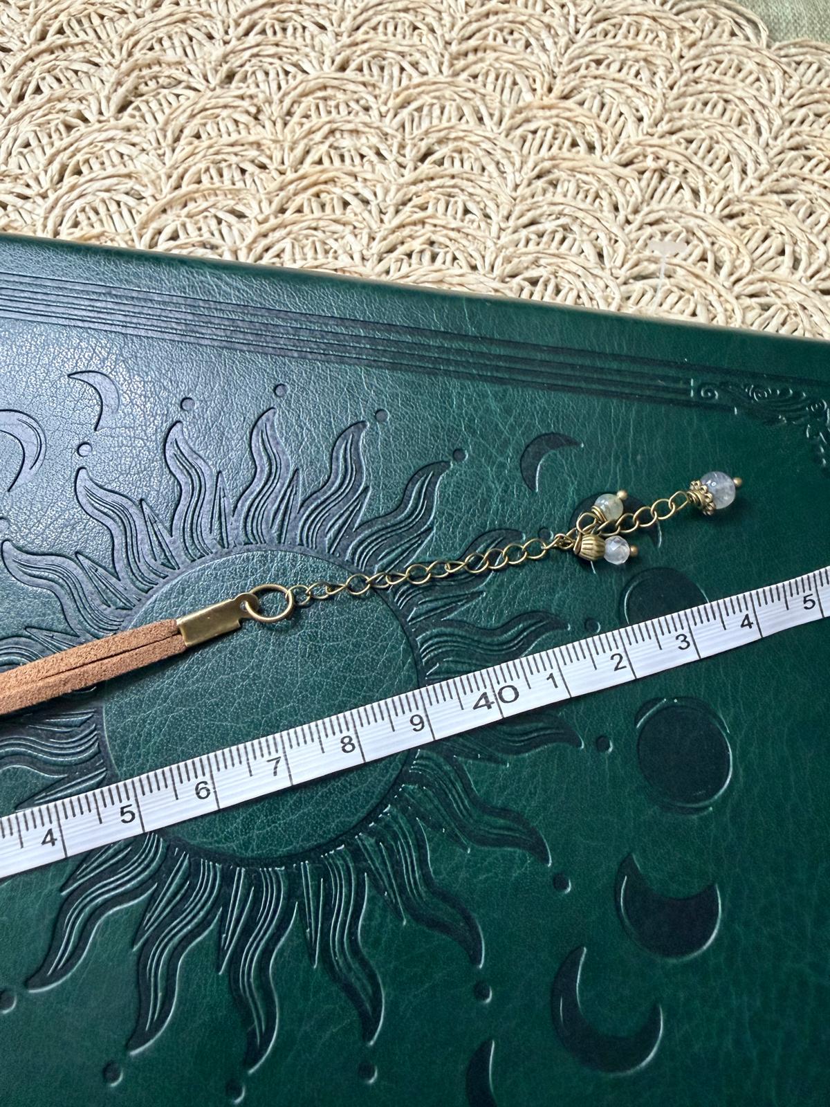 🤍✨ Choker z kwarcem – naszyjnik boho vintage, talizman spokoju i harmonii | Agnes Arte