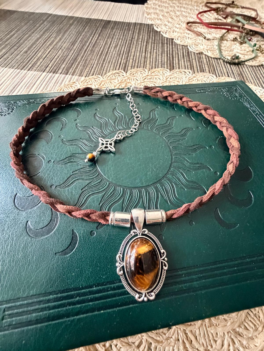 Choker z Kocim Okiem Boho Vintage – talizman odwagi i pewności siebie | Agnes Arte 🤎✨
