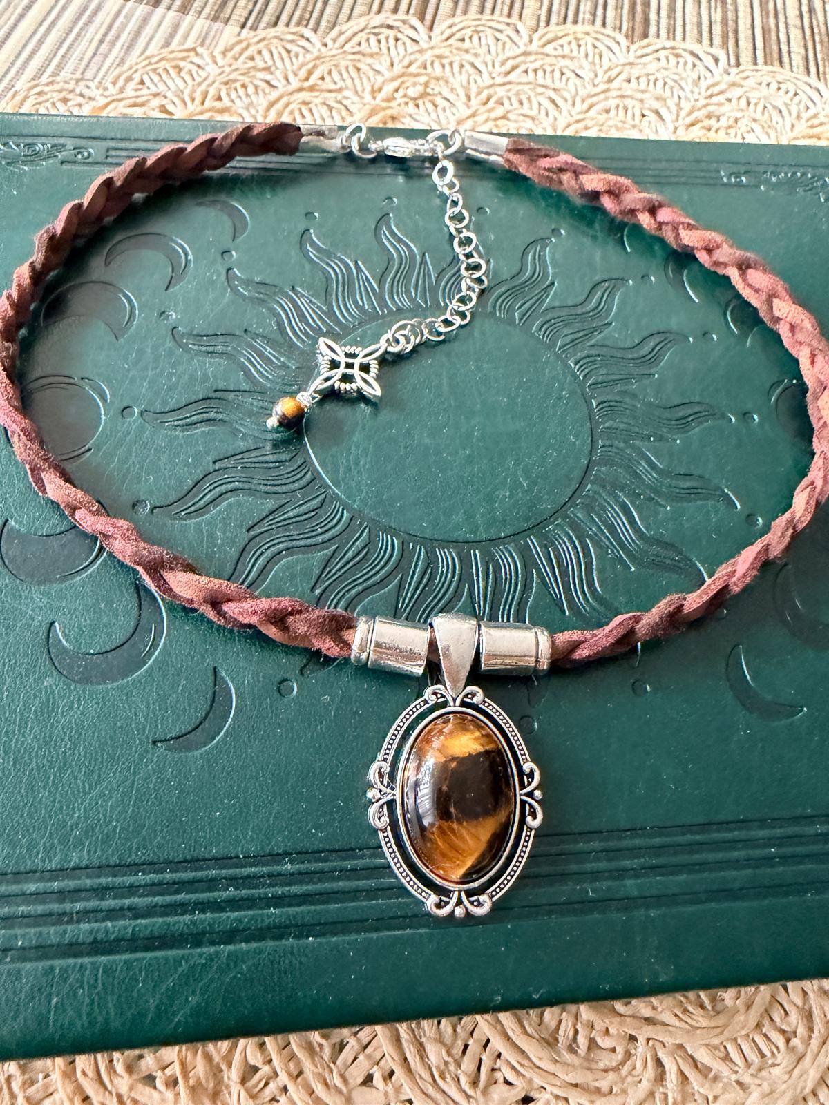 Choker z Kocim Okiem Boho Vintage – talizman odwagi i pewności siebie | Agnes Arte 🤎✨