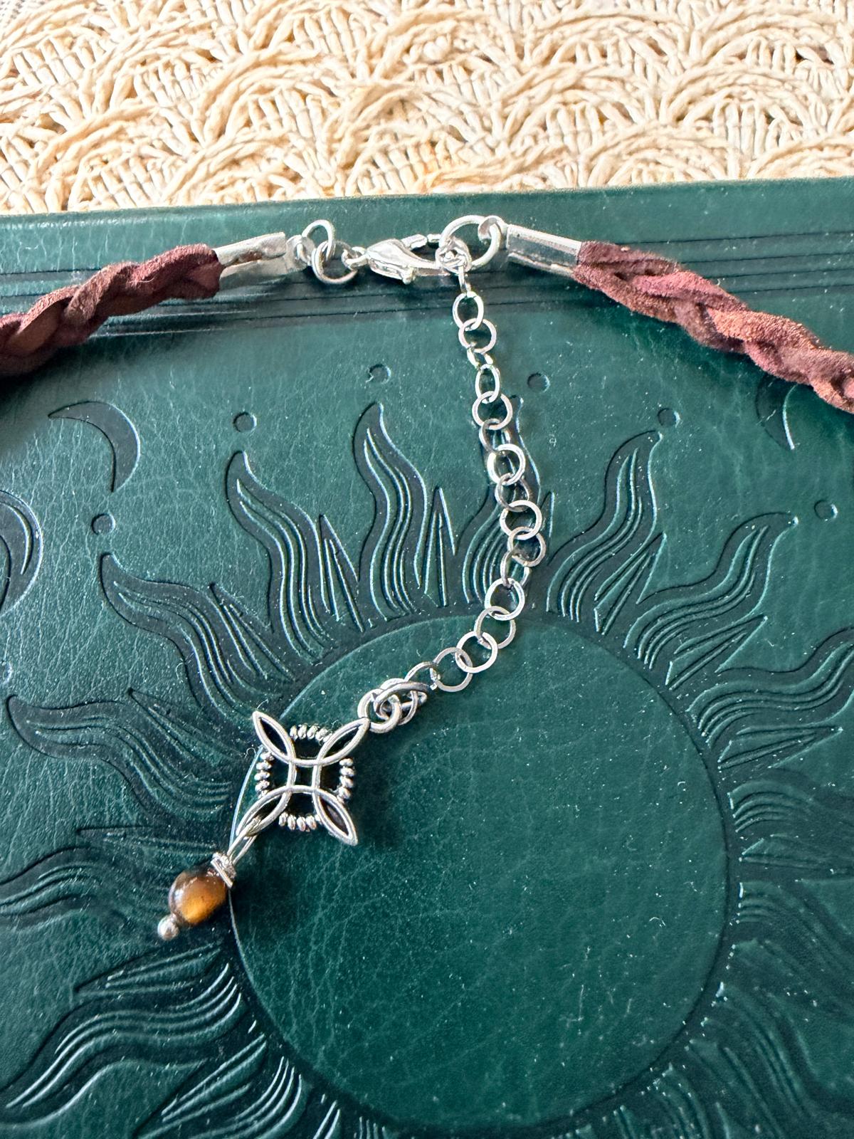 Choker z Kocim Okiem Boho Vintage – talizman odwagi i pewności siebie | Agnes Arte 🤎✨
