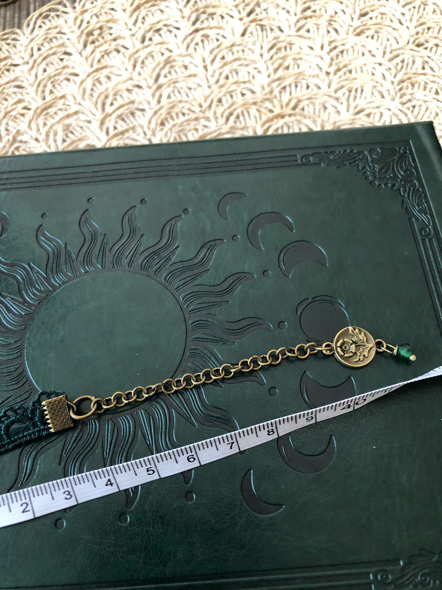Zielony Agat Choker Boho Vintage – Kamień Harmonii i Wewnętrznego Spokoju | Agnes Arte