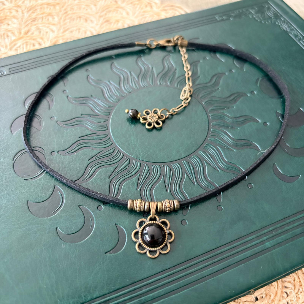 Choker z Czarnym Turmalinem – subtelna ochrona w stylu boho 🖤