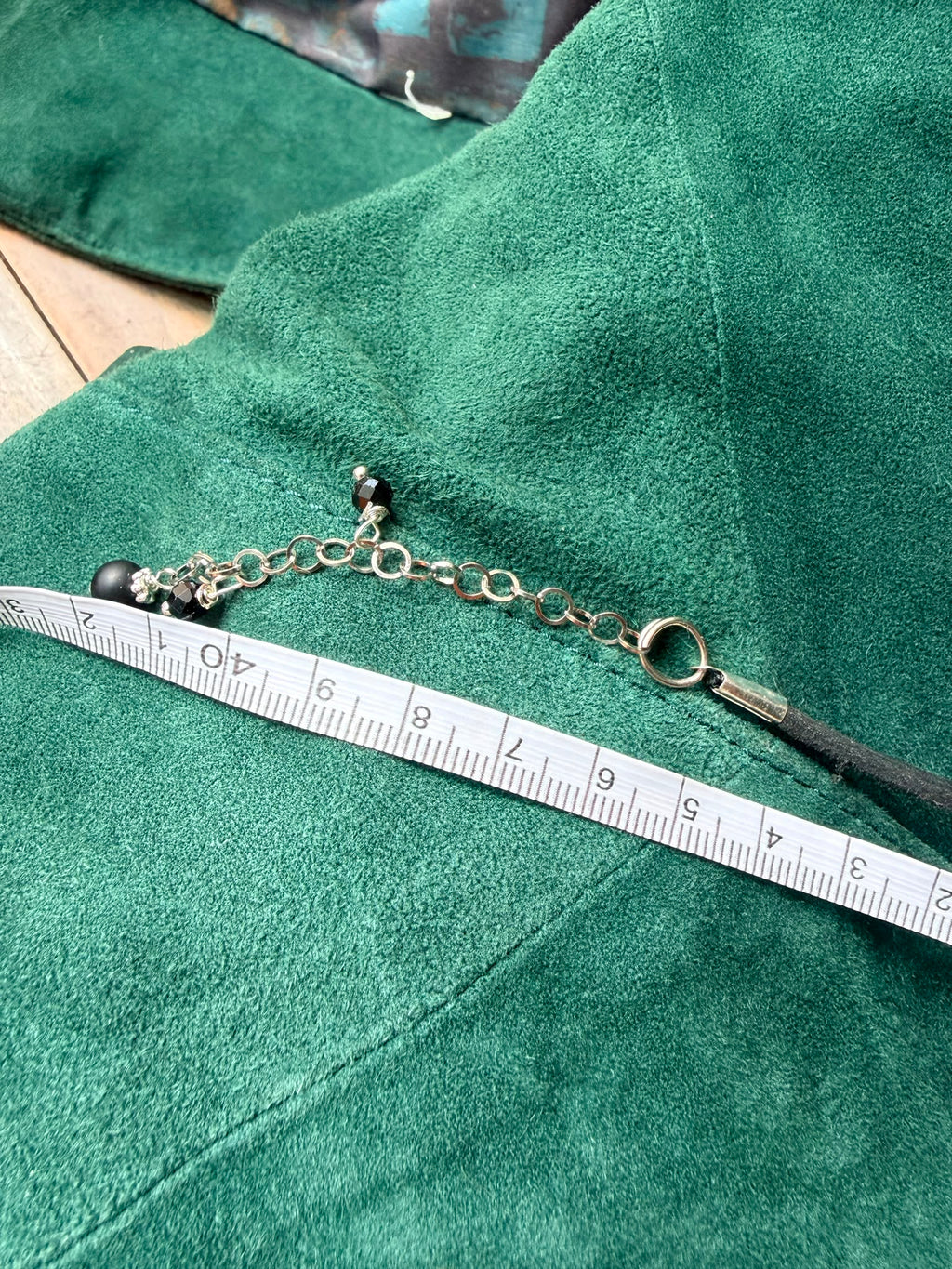 Choker z Czarnym Turmalinem – Serce | Naturalna skóra | Boho naszyjnik z kamieniem ochronnym | AgnesArte
