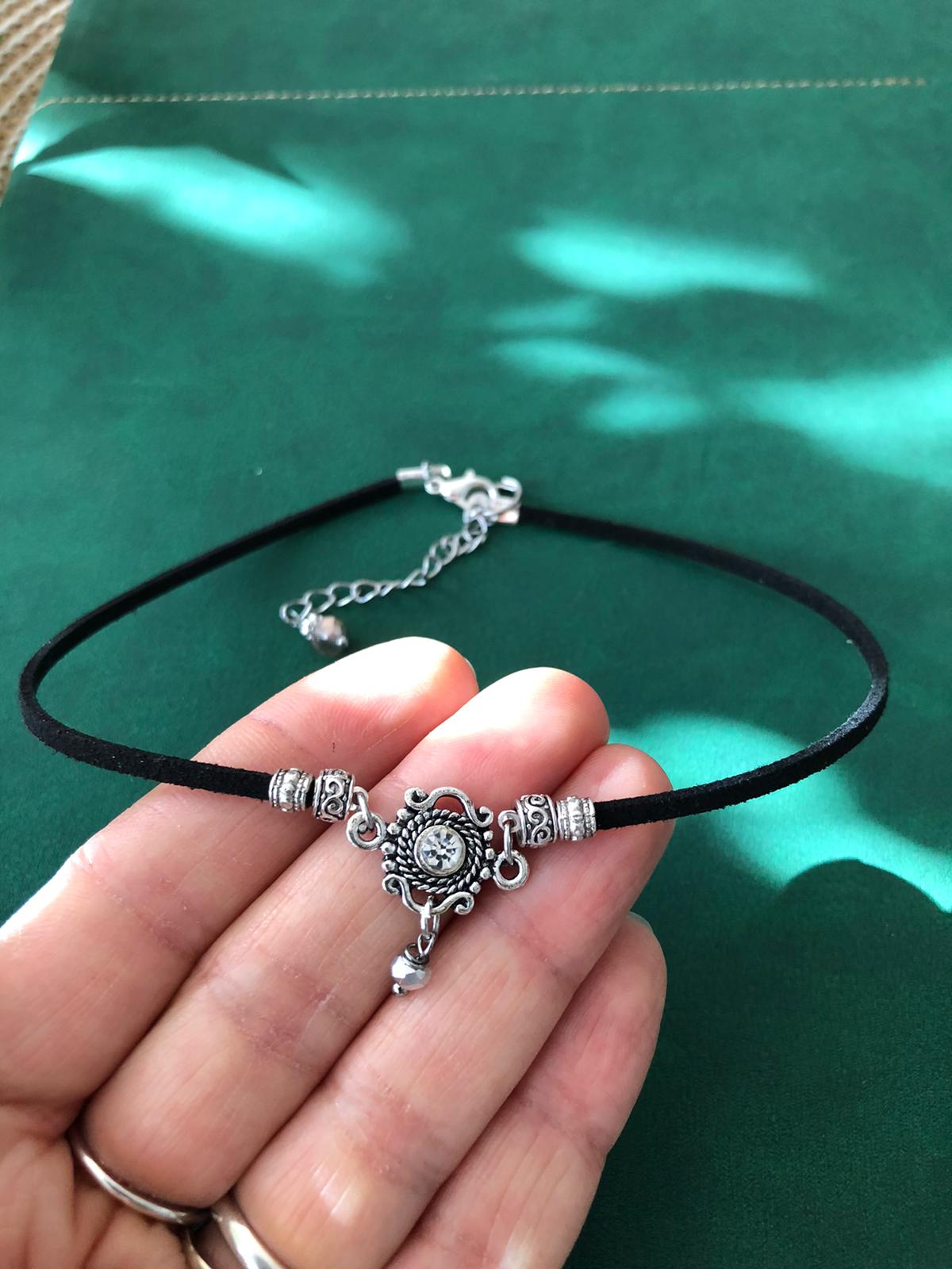 ✨ Vintage choker z cyrkoniami ✨