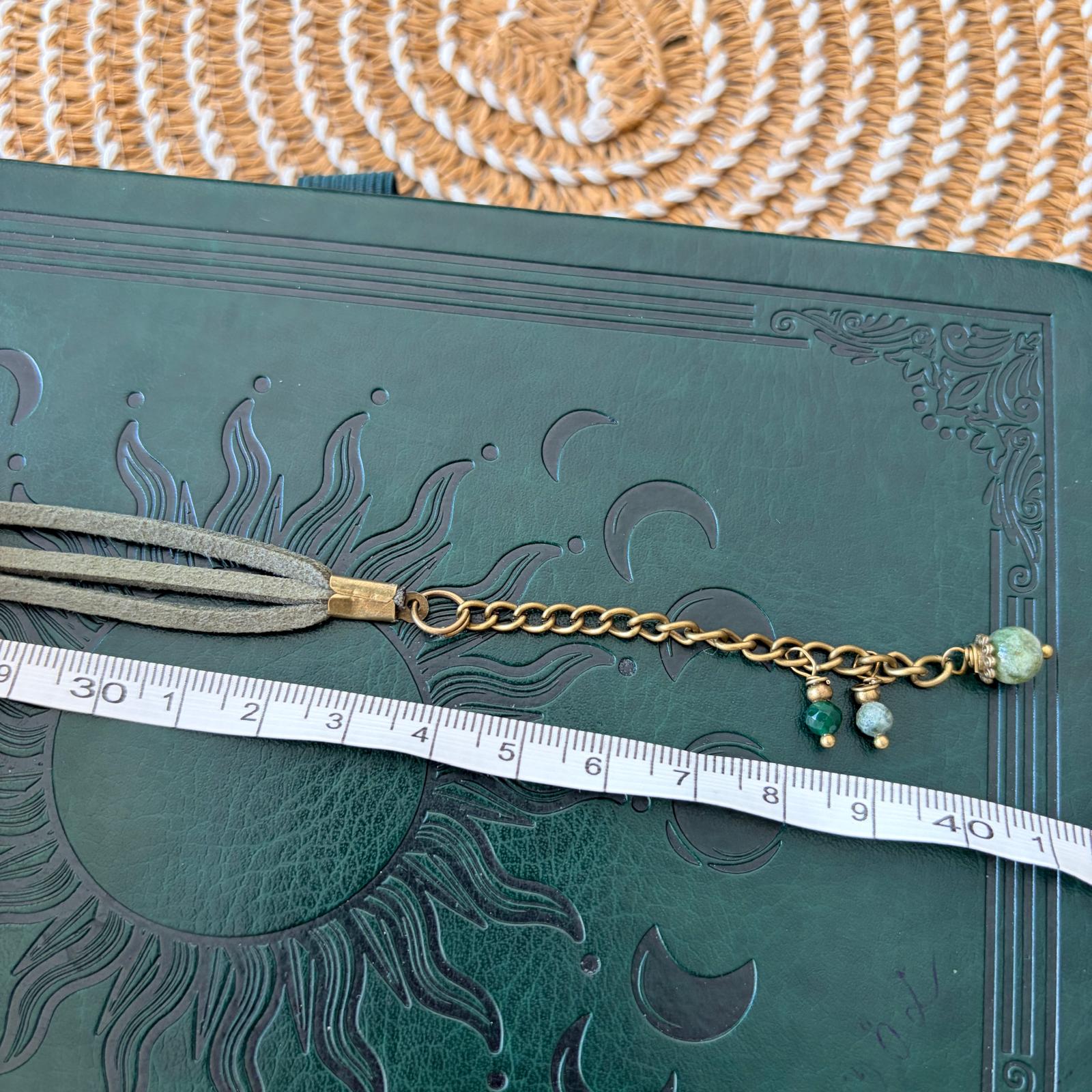 Choker z agatem mchowym – naszyjnik boho talizman natury i równowagi