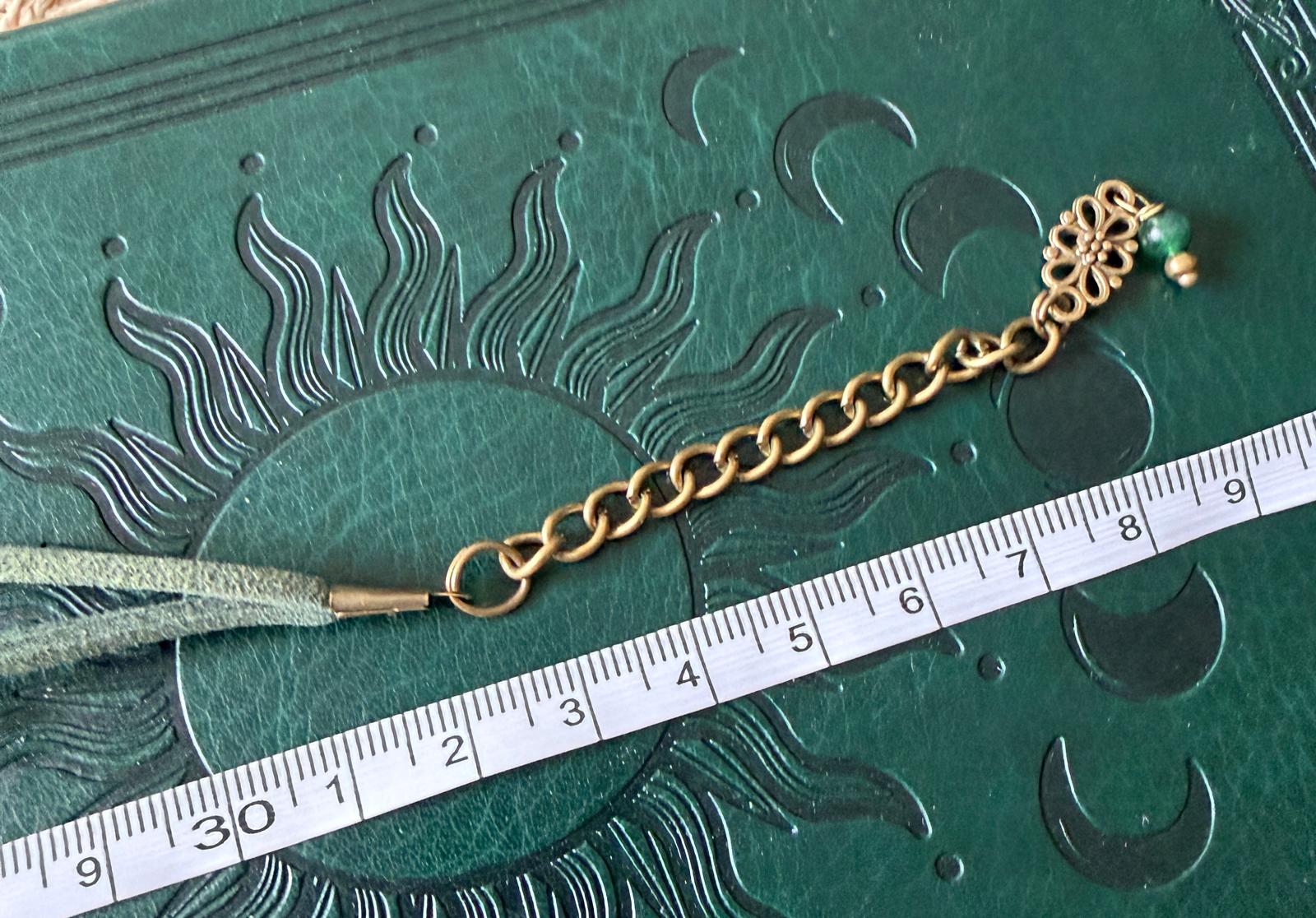 Zielony Jadeit Choker Boho Vintage – talizman harmonii i szczęścia | Agnes Arte 💚🌿