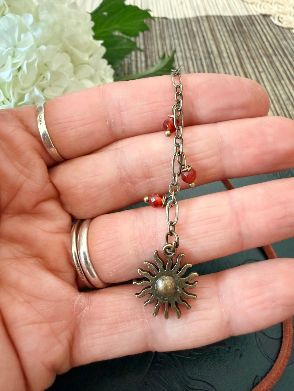 Pomarańczowy Agat Choker Boho – słoneczny talizman energii | Agnes Arte ☀️🧡